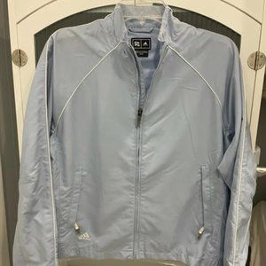 **#HP#**  ADIDAS CLIMAPROOF FULL ZIP LINED WIND JACKET SIZE S